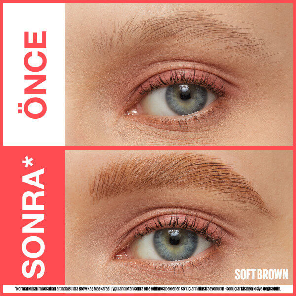 Maybelline New York Build a Brow 2in1 Kaş Kalemi ve Jeli Soft Brown - 3