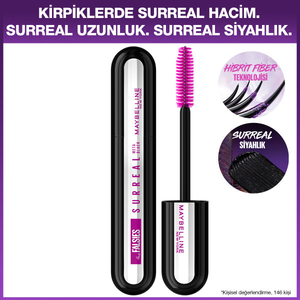 Maybelline New York Falsies Surreal Meta Black Mascara - 2