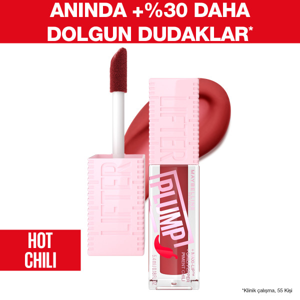 Maybelline New York Lifter Plump Dudak Parlatıcısı 006 Hot Chili - 2