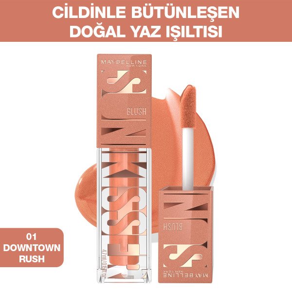 Maybelline New York Sunkisser Likit Allık 01 Downtown Rush - 2