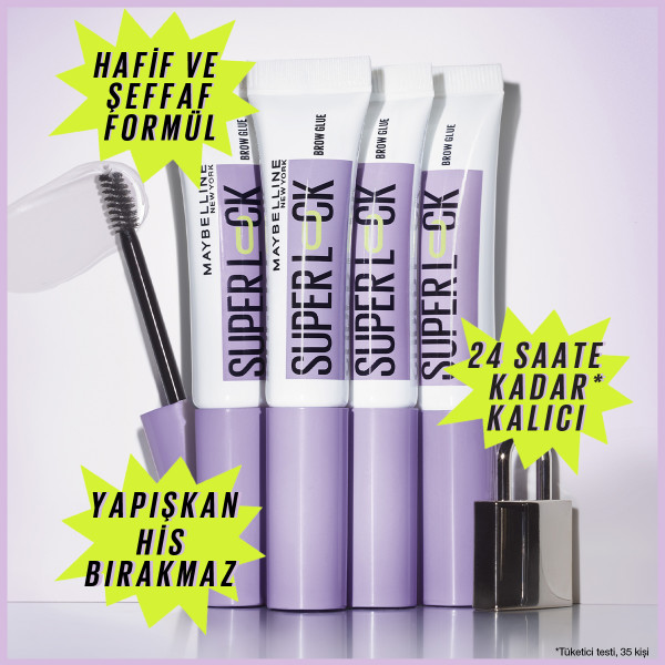 Maybelline New York Super Lock Brow Glue Kaş Sabitleyici Maskara - 4