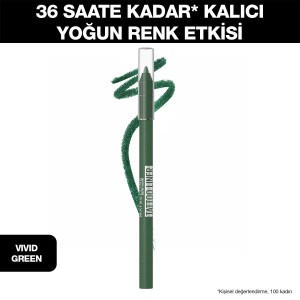 Maybelline New York Tattoo Liner Jel Göz Kalemi - Vivid Green - 2