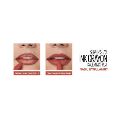 Maybelline Super Stay Ink Crayon Kalem Mat Ruj 15 Lead the Way - 6