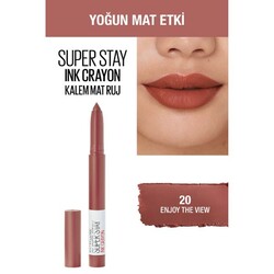 Maybelline Super Stay Ink Crayon Kalem Mat Ruj 20 Enjoy The View - 2