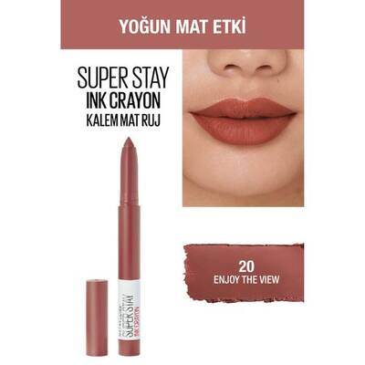 Maybelline Super Stay Ink Crayon Kalem Mat Ruj 20 Enjoy The View - 2
