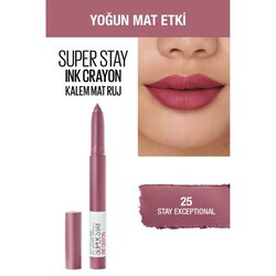 Maybelline Super Stay Ink Crayon Kalem Mat Ruj 25 Stay Exceptional - 2
