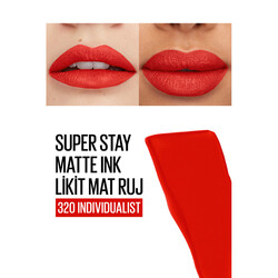 Maybelline Super Stay Matte Ink Mat Ruj 320 Individualist - Thumbnail