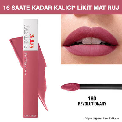 Maybelline Super Stay Matte Ink Pink Edition Mat Ruj 180 Revolutionary - 3