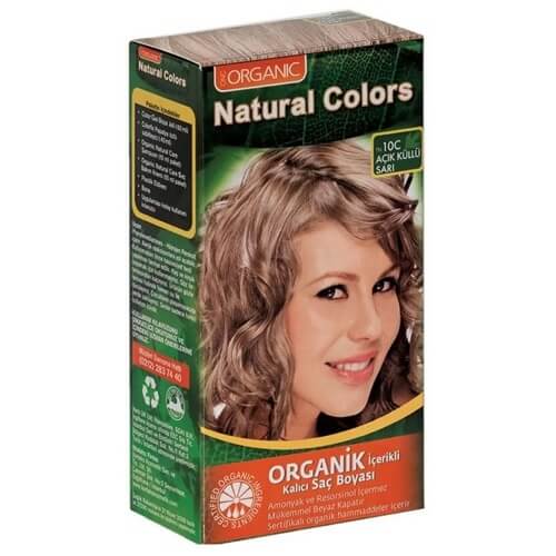 Natural Colors Organik Saç Boyası 10C Açık Küllü Kumral - 1