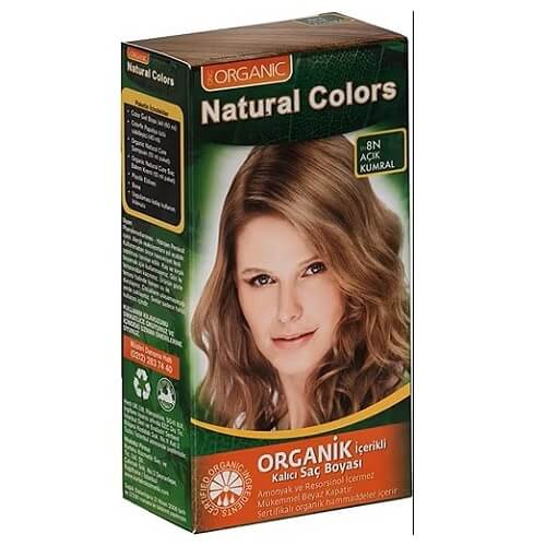 Natural Colors Organik Saç Boyası 8N Açık Kumral - 1