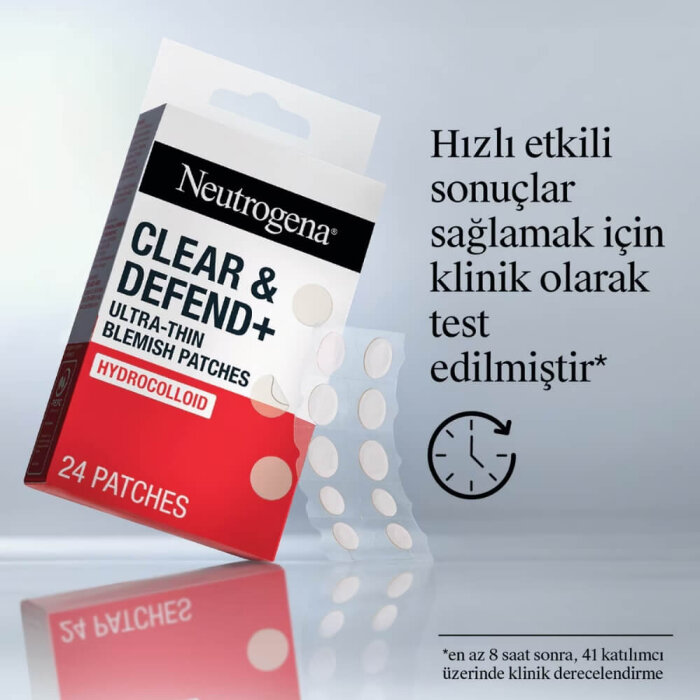 Neutrogena Clear and Defend Ultra Thin Blemish Patches 24'lü - 4