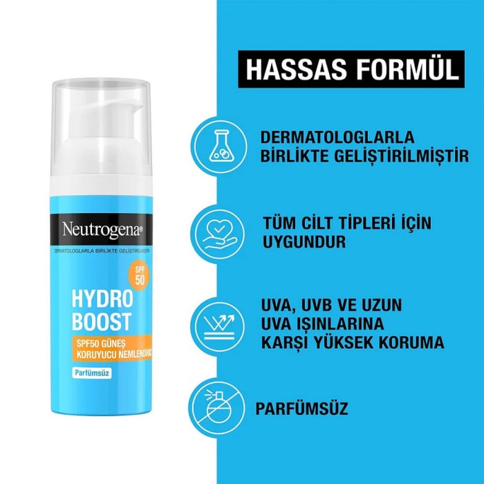 Neutrogena Hydro Boost SPF50 Sun Care Nemlendirici Krem 50 Ml - 2