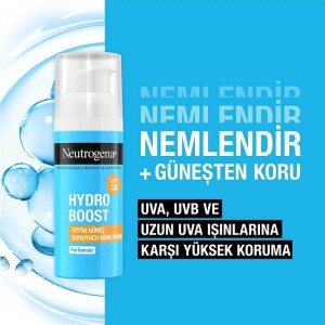 Neutrogena Hydro Boost SPF50 Sun Care Nemlendirici Krem 50 Ml - 4