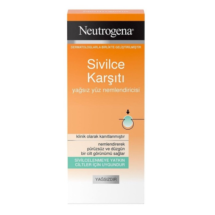 Neutrogena Sivilce Karşıtı Yağsız Yüz Nemlendiricisi Krem 50 Ml - 1