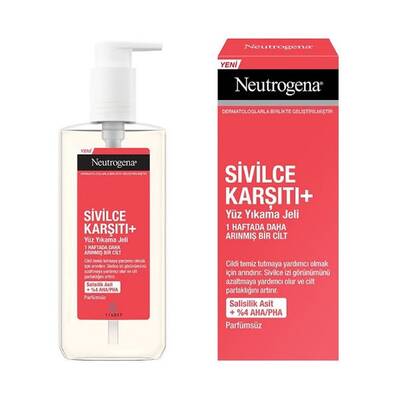 Neutrogena Visibly Clear Sivilce Karşıtı Yüz Temizleme Jeli 200 Ml - 1