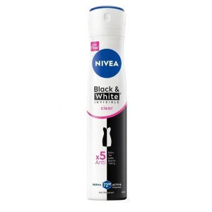 Nivea Black&White Invisible Clear Kadın Deodorant 200 Ml - Nivea
