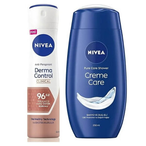 Nivea Derma Control Clinical Kadın Deodorant 150 Ml + Duş Jeli 250 Ml Set - Nivea