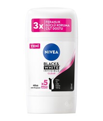 Nivea - Nivea Invisible Black&White Clear Deo Stick 50 Ml