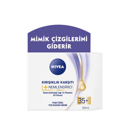 Nivea - Nivea Kırışıklık Karşıtı Nemlendirici 35+ Yaş Yüz Bakım Kremi 50 Ml