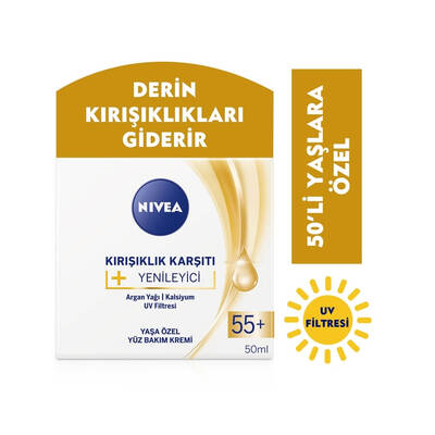 Nivea Kırışıklık Karşıtı Yenileyici 55+ Yaş Bakım Kremi 50 Ml - 3
