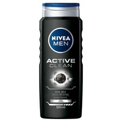 Nivea - Nivea Men Active Clean Kömürlü Duş Jeli 500 Ml