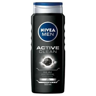 Nivea Men Active Clean Kömürlü Duş Jeli 500 Ml - 1