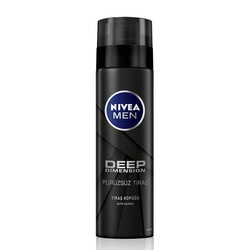 Nivea Men Deep Dimension Tıraş Köpüğü Pürüzsüz Tıraş 200 Ml - Nivea