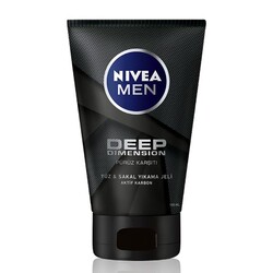 Nivea Men Deep Dimension Yüz ve Sakal Temizleme Jeli 100 Ml - Nivea