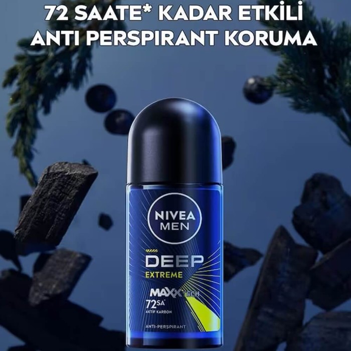 Nivea Men Erkek Roll-on Deodorant Deep Extreme 50 Ml - 4
