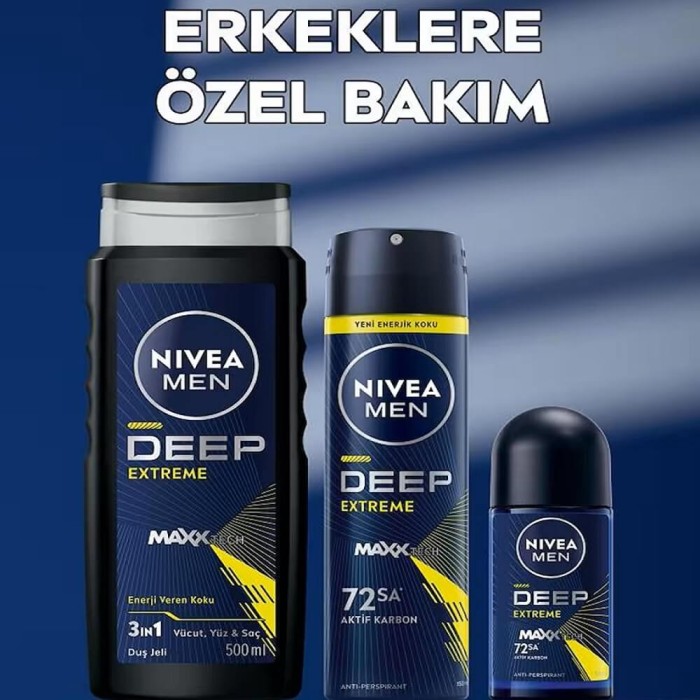 Nivea Men Erkek Roll-on Deodorant Deep Extreme 50 Ml - 5