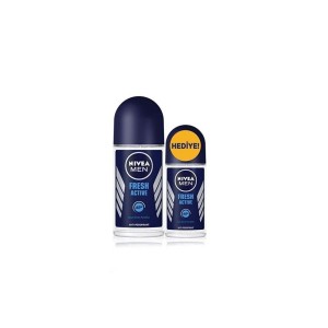 Nivea Men Erkek Roll-On Deodorant Fresh 50 Ml + Mini Roll-On Fresh 25 Ml Set - Nivea