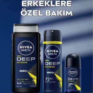Nivea Men Erkek Sprey Deodorant Deep Extreme 150 Ml - 5