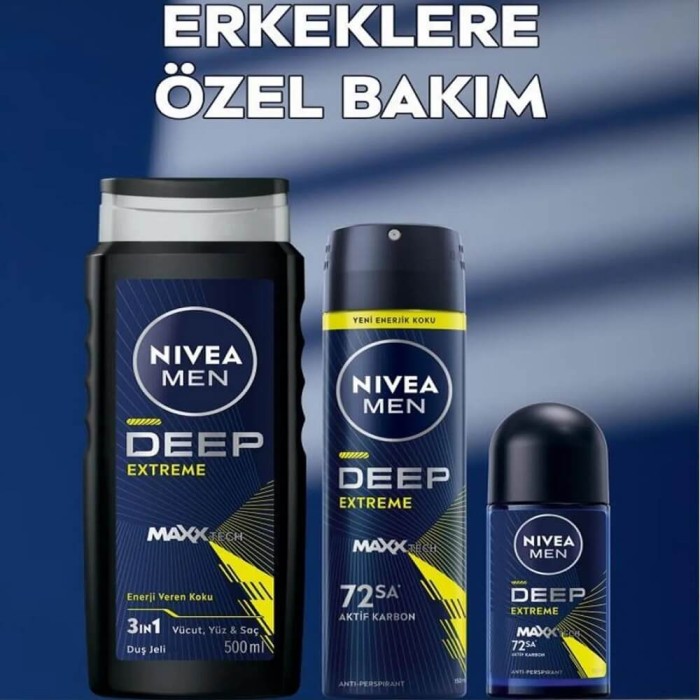 Nivea Men Erkek Sprey Deodorant Deep Extreme 150 Ml - 5
