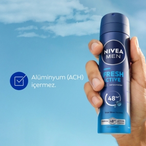 Nivea Men Fresh Active Deodorant Sprey 150 Ml - 5