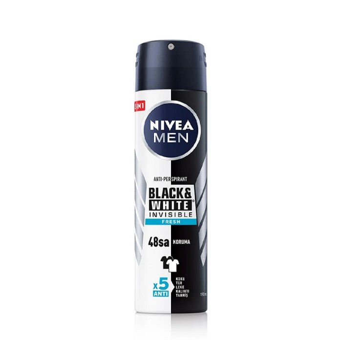 Nivea Men Invisible Black&White Fresh Deodorant 150 Ml - 1