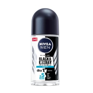 Nivea Men Invisible Black&White Fresh Roll-On 50 Ml - Nivea