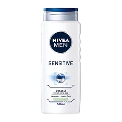 Nivea - Nivea Men Sensitive Yatıştırıcı + Bambu Özlü Duş Jeli 500 Ml