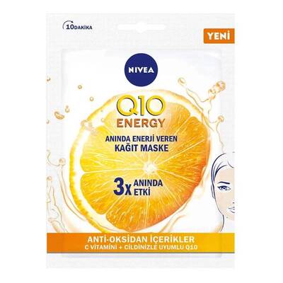 Nivea Q10 Energy Kağıt Yüz Maskesi - 1