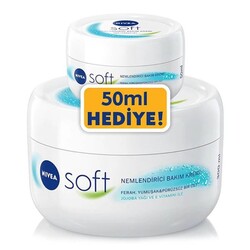 Nivea Soft El Yüz Vücut Nemlendirici Bakım Kremi 200 Ml + 50 Ml Set - Nivea