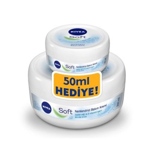 Nivea Soft Kavanoz Krem 300 Ml+50 Ml Set - Nivea