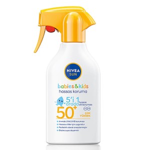 Nivea Sun Babies & Kids Hassas Koruma Güneş Koruyucu Sprey SPF50 270 Ml - Nivea Sun