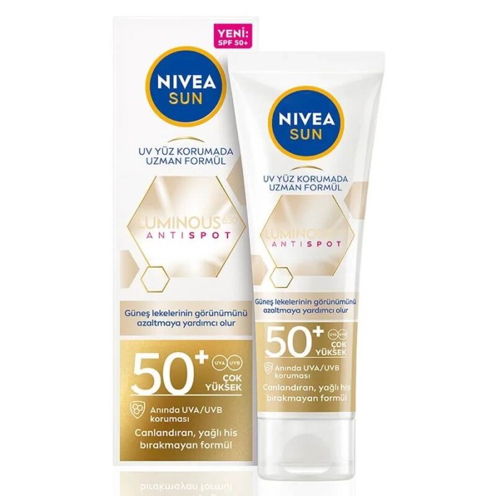 Nivea Sun Luminous630 Leke Karşıtı Güneş Koruyucu Yüz Kremi 50SPF 40 Ml - 1