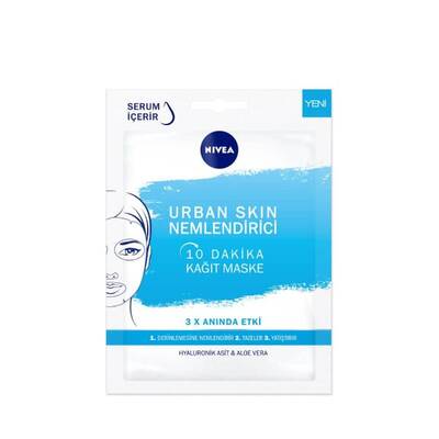 Nivea Urban Skin Nemlendirici 10 Dakika Kağıt Maske - 1