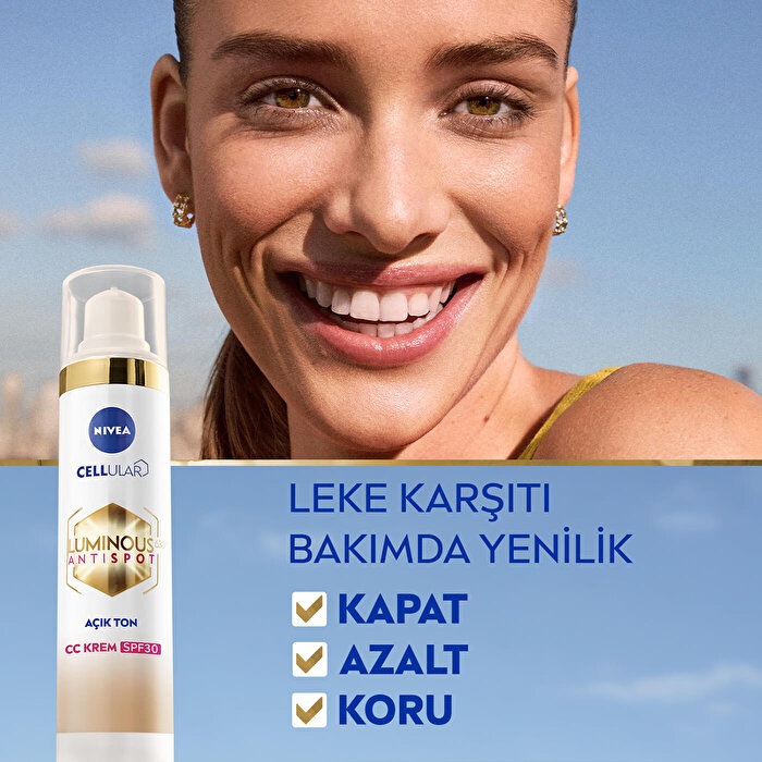 Nivea Visage Luminous 630 Koyu Leke Karşıtı SPF30 CC Yüz Kremi Açık Ton - 4