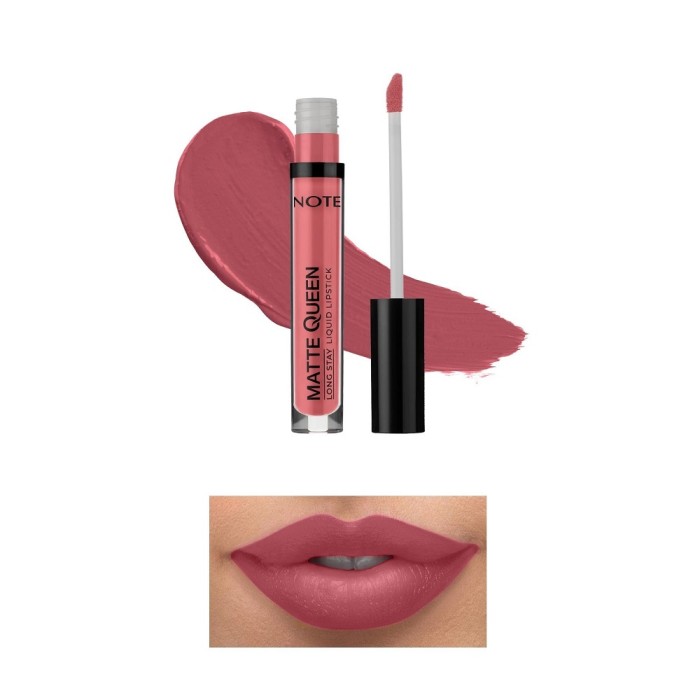 Note Matte Queen Lipstick Kalıcı Likit Ruj 07 Proud Pink - 2