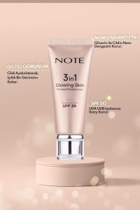 Note Tinted Moisturizer 3in1 Glowing Skin SPF50 - 3