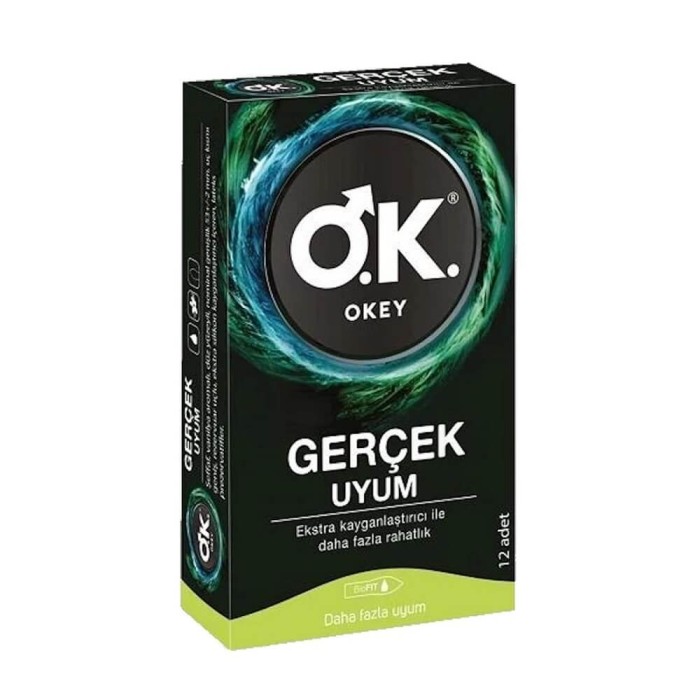 Okey Prezervatif Gerçek Uyum 10'lu - 1
