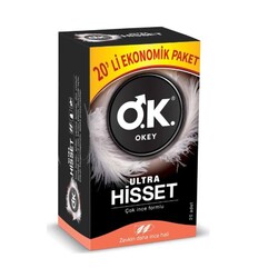 Okey - Okey Ultra Hisset Prezervatif Ekonomik 20'li