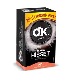 Okey Ultra Hisset Prezervatif Ekonomik 20'li - Okey