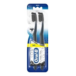 Oral-B - Oral-B Charcoal Whitening Therapy Orta Diş Fırçası 1+1